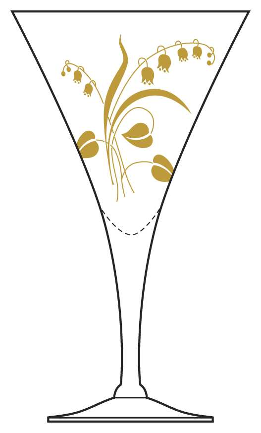 Woodlily Water Goblet by Cambridge-1