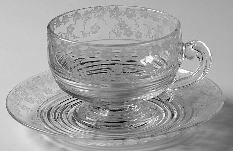 Ye Olde Ivy Cup & Saucer Set by Cambridge-1