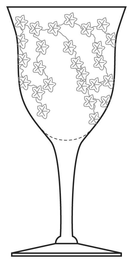 Ye Olde Ivy Water Goblet by Cambridge-1