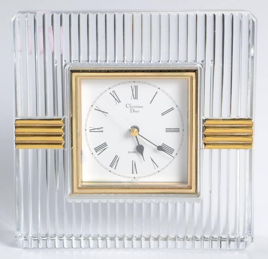 Gaudron Gold Quartz Clock by Christian Dior-1