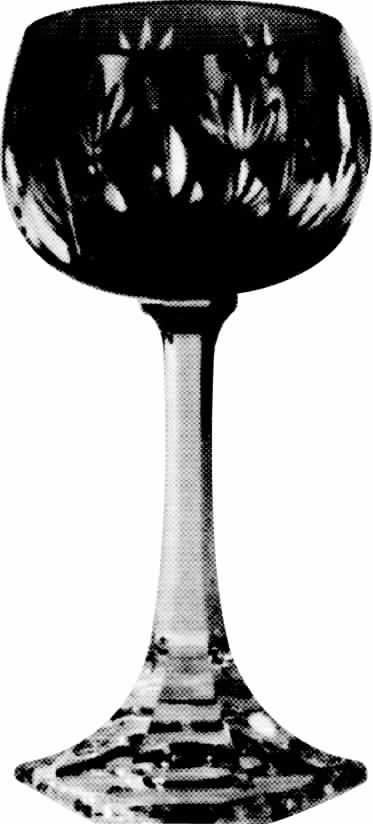 Bingen Green Water Goblet by Cristal de Sevres-1
