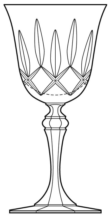 Montesquieu Water Goblet by Cristal de Sevres-1