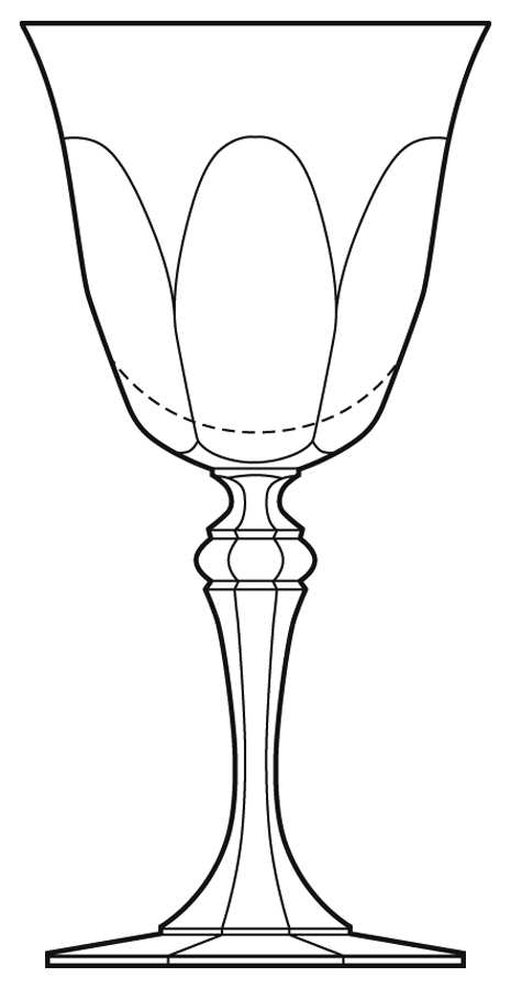 Montesquieu Water Goblet by Cristal de Sevres-1