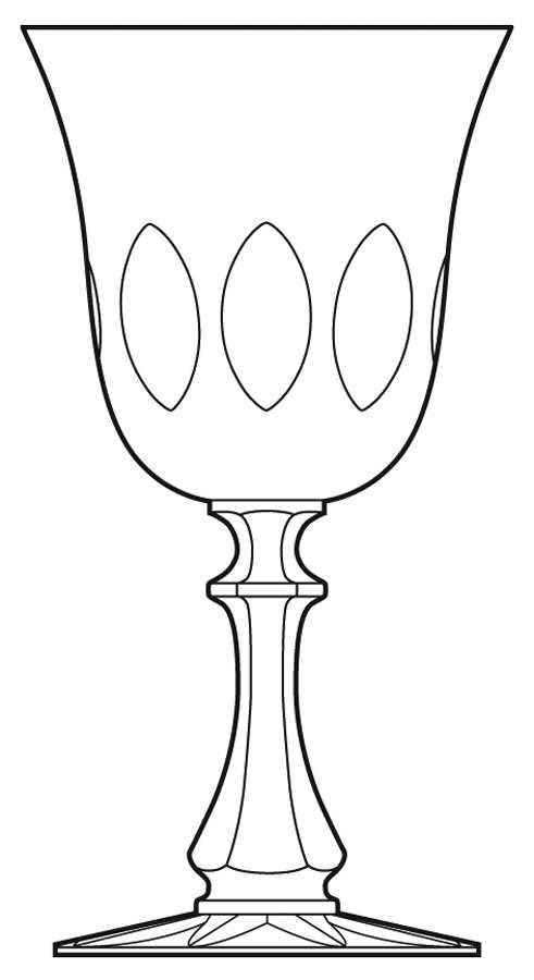Neufchateau Water Goblet by Cristal de Sevres-1