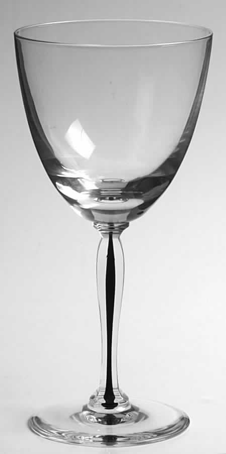 Orpheo Noir Water Goblet by Cristal de Sevres-1