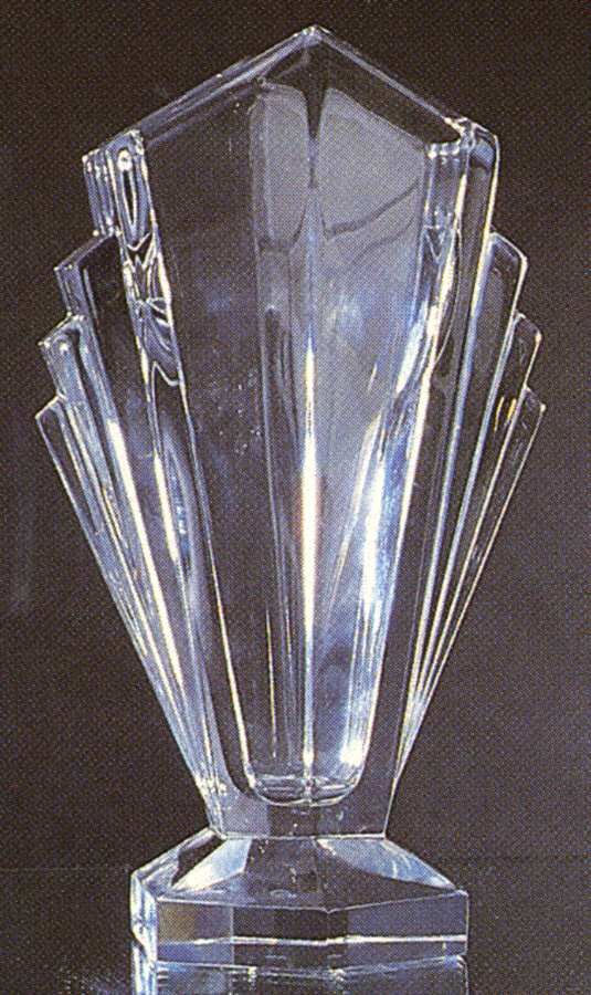Watteau Fan Vase by Cristal de Sevres-1
