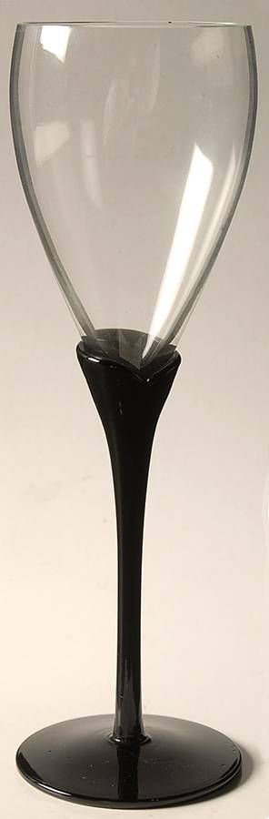 Amaryllis Black (Non Frosted) Wine Glass by Colony-1