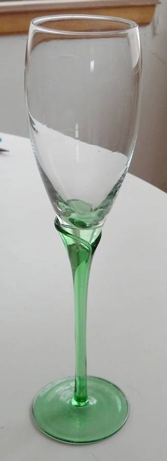 Amaryllis (Jade Green) Fluted Champagne by Colony-1