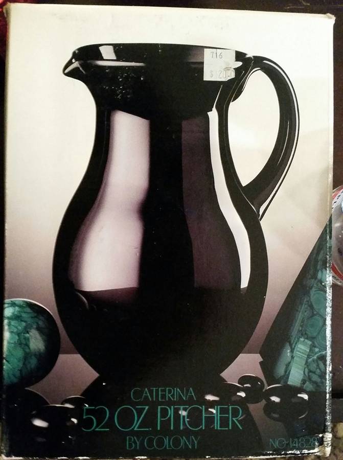 Caterina Black Pitcher by Colony-1