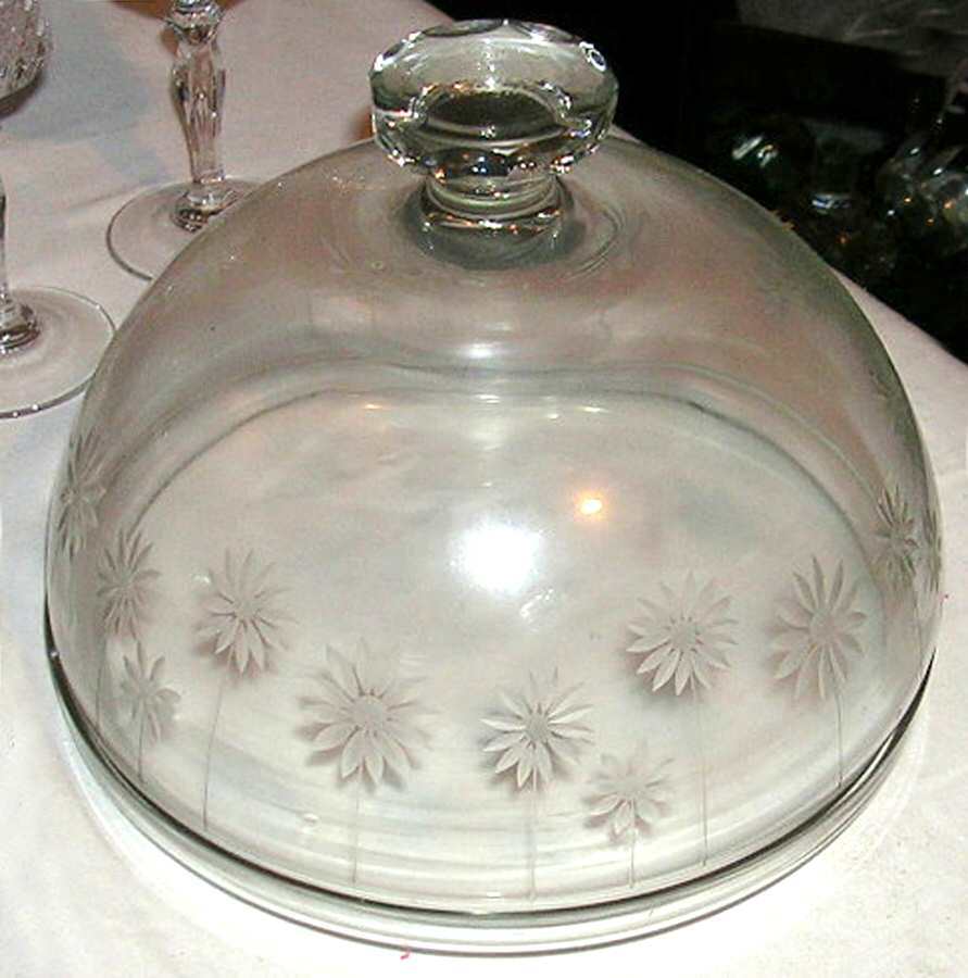 Charlotte Cake Plate with Glass Dome by Colony-1