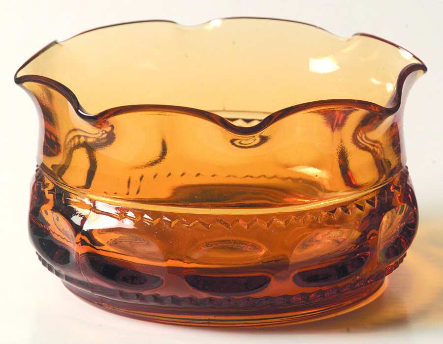 Color Crown Amber (Dark) Small Fruit Dessert Bowl by Colony-1