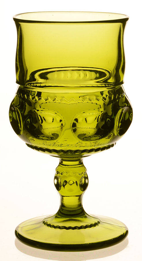 Color Crown Green Water Goblet by Colony-1