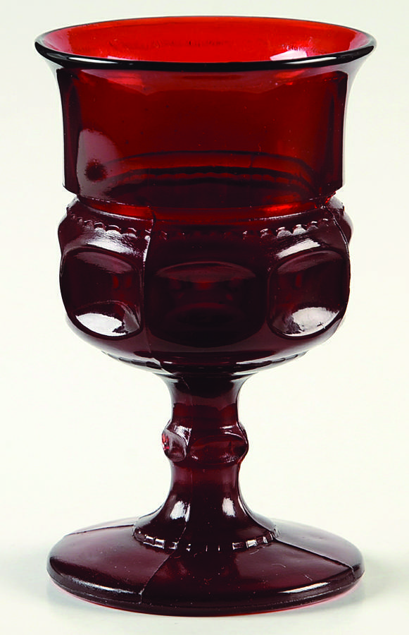 Color Crown Ruby Cordial Glass by Colony-1