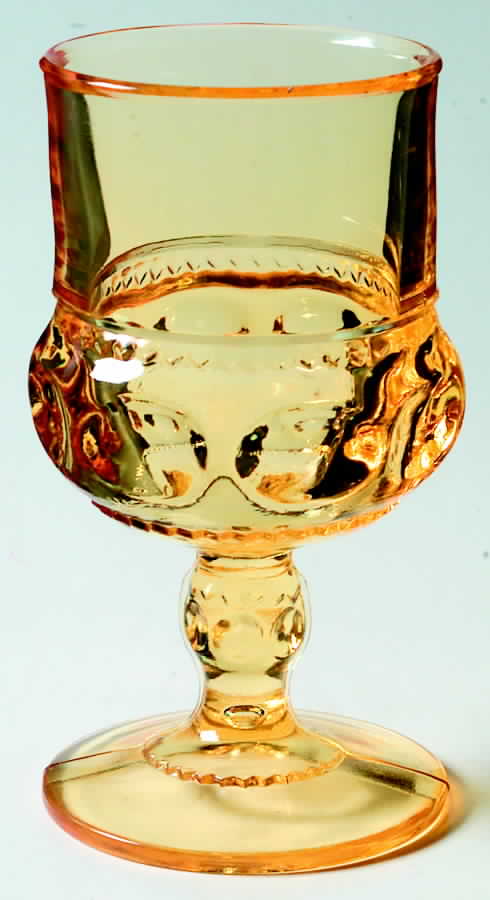 Color Crown Yellow (Topaz) Water Goblet by Colony-1