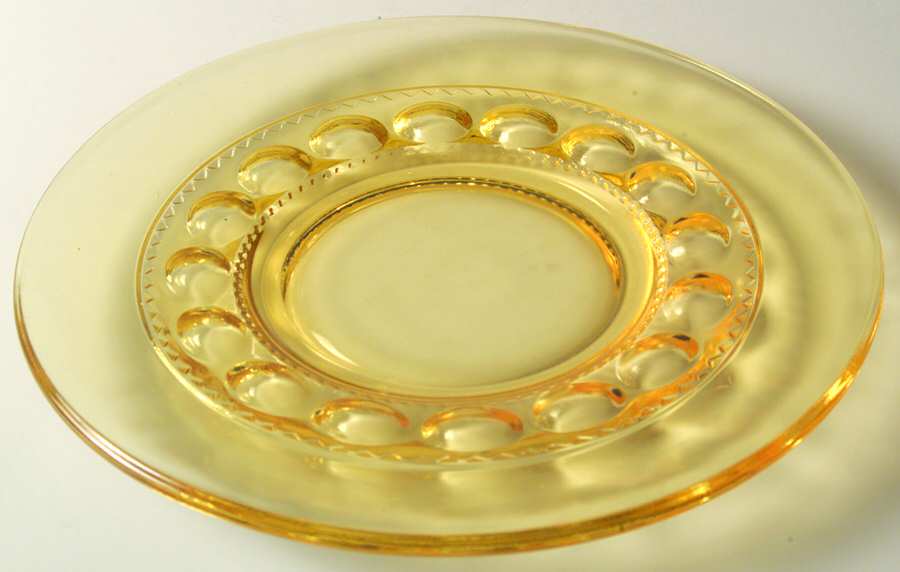 Color Crown Yellow (Topaz) Luncheon Plate by Colony-1