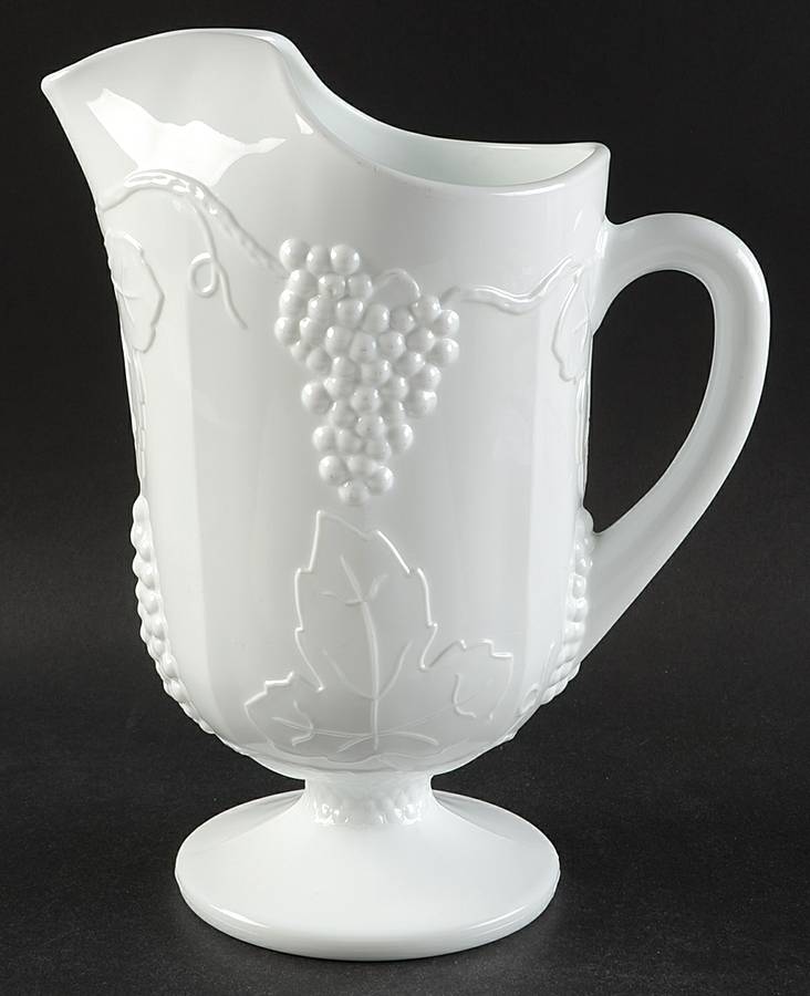 Harvest Milk Glass 64 Oz Pitcher by Colony-1