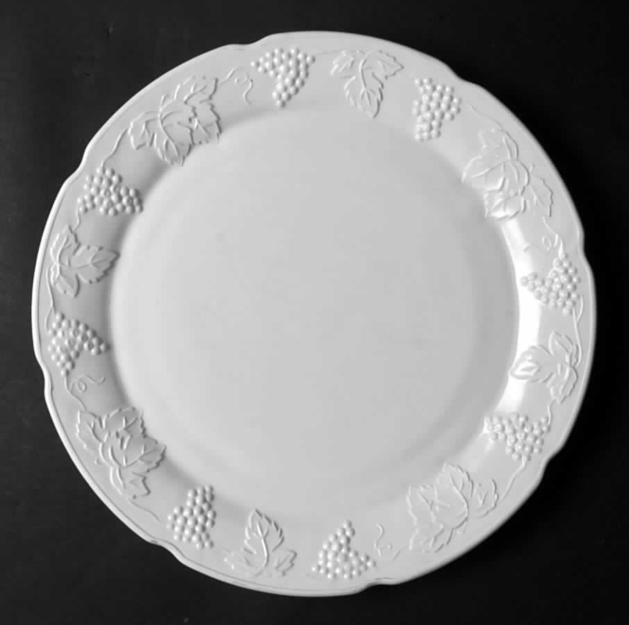 Harvest Milk Glass Large Torte Plate by Colony-1
