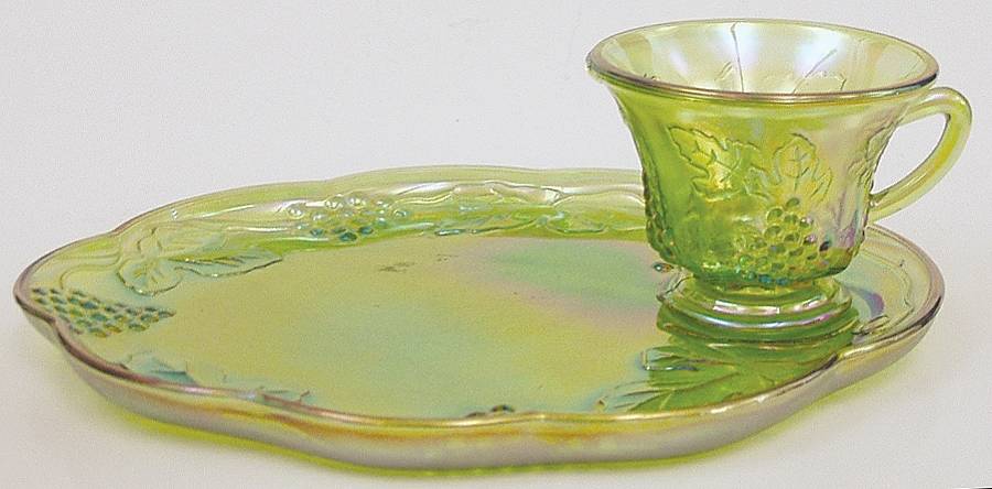 Harvest Carnival (Green) Snack Plate & Cup Set by Colony-1