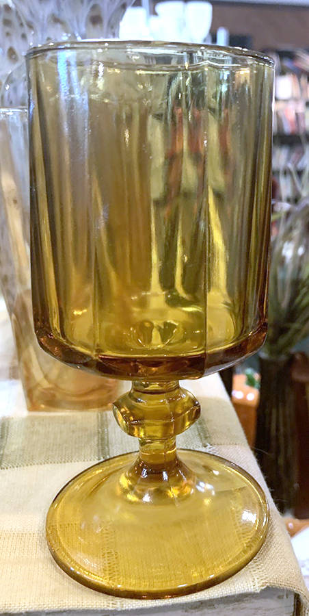 Nouveau Gold Wine Glass by Colony-1
