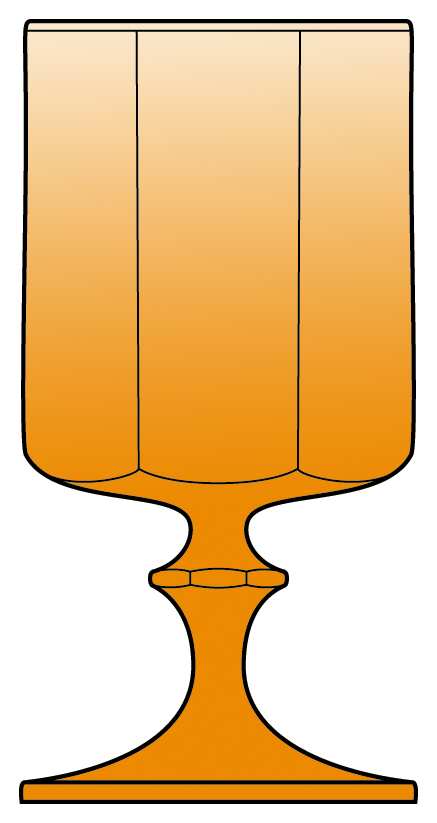 Nouveau Gold Water Goblet by Colony-1