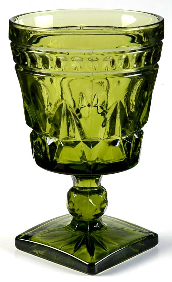 Park Lane Green Water Goblet by Colony-1
