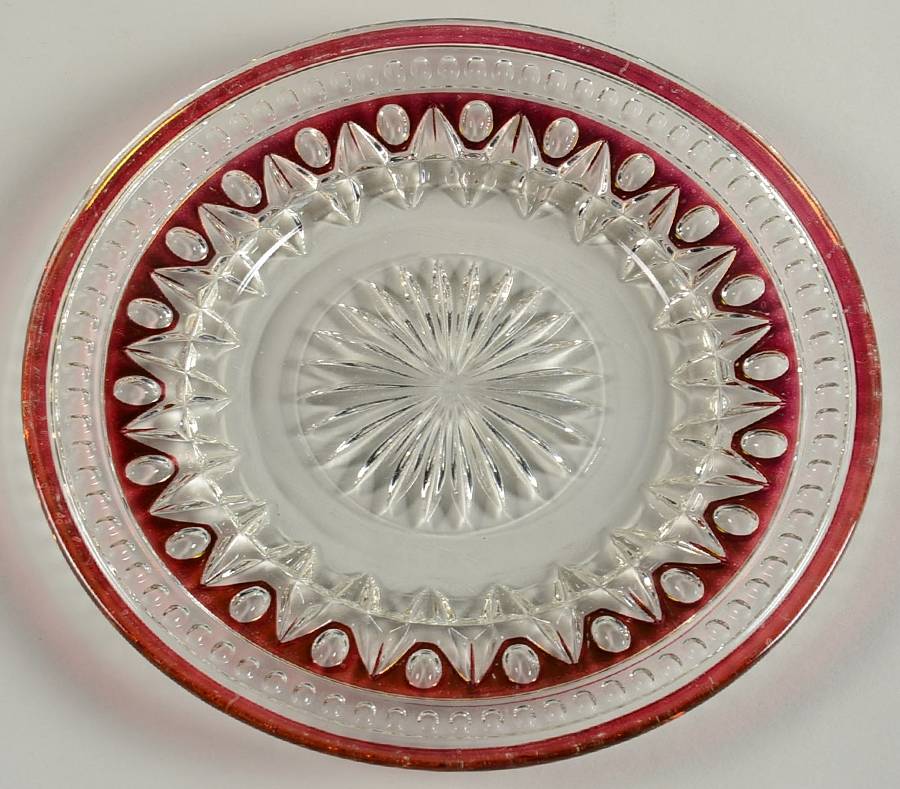 Parklane Ruby (Flash) Luncheon Plate by Colony-1