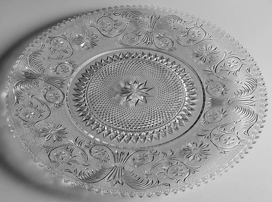 Sandwich Clear 16" Torte Plate by Colony-1