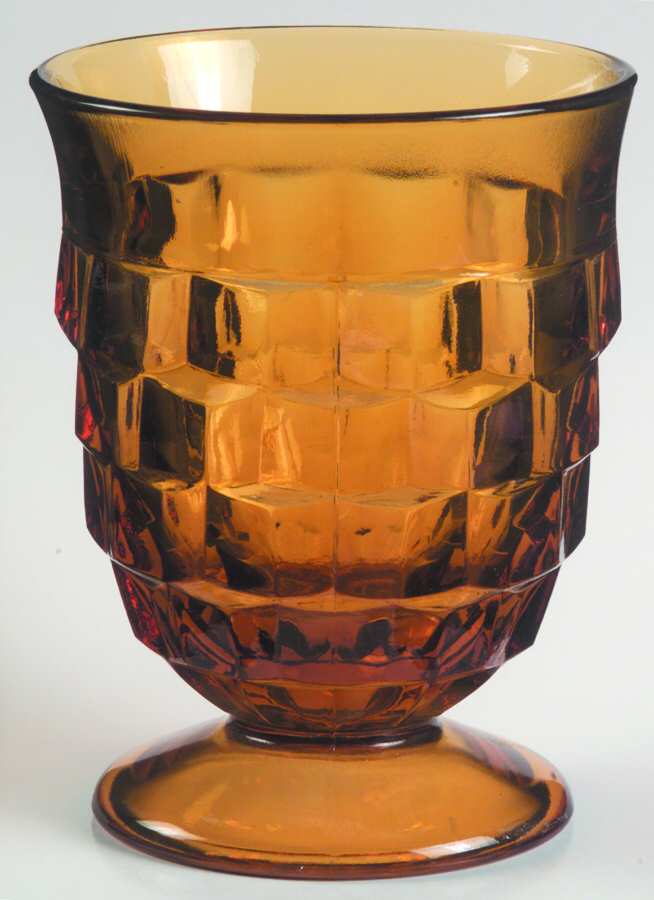 Whitehall Gold (Harvest Gold) Footed Tumbler by Colony-1