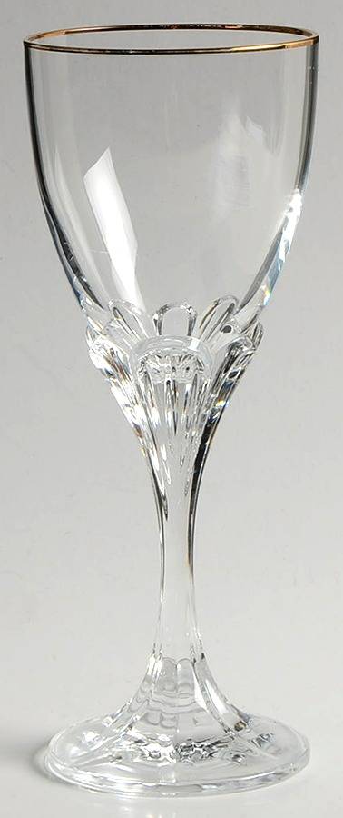 Ashville Gold Wine Glass by Cristal D'Arques - Durand-1