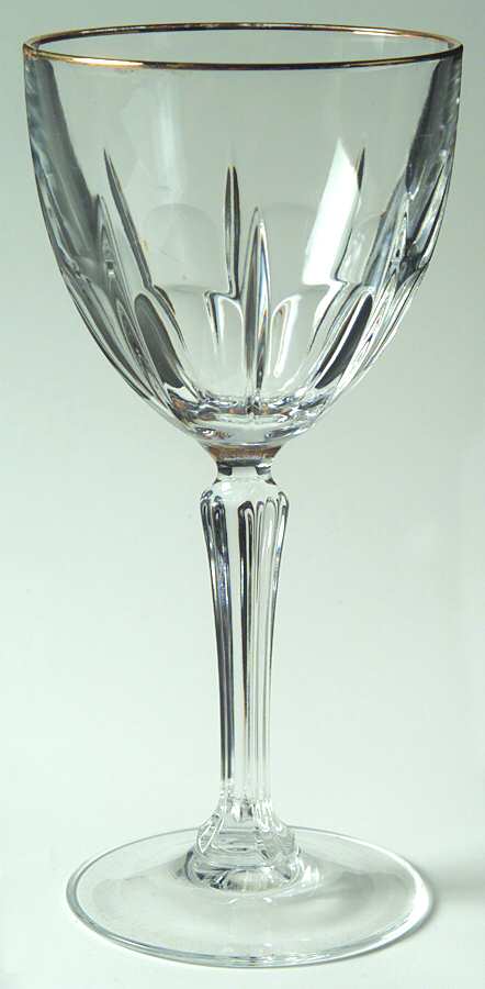 Bergerac (Gold Trim) Wine Glass by Cristal D'Arques - Durand-1