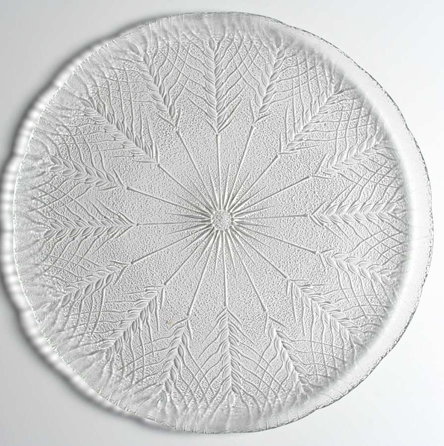 Country Wheat 12" Round Platter by Cristal D'Arques - Durand-1