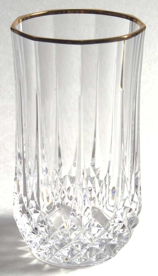 Longchamp Gold 12 Oz Flat Tumbler by Cristal D'Arques - Durand-1