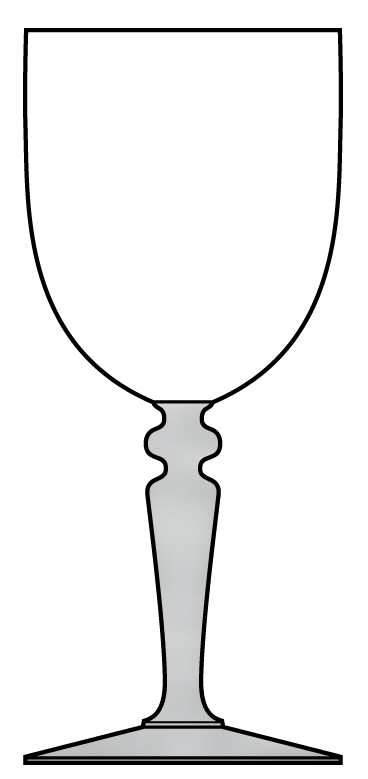 Orly Satine Water Goblet by Cristal D'Arques - Durand-1