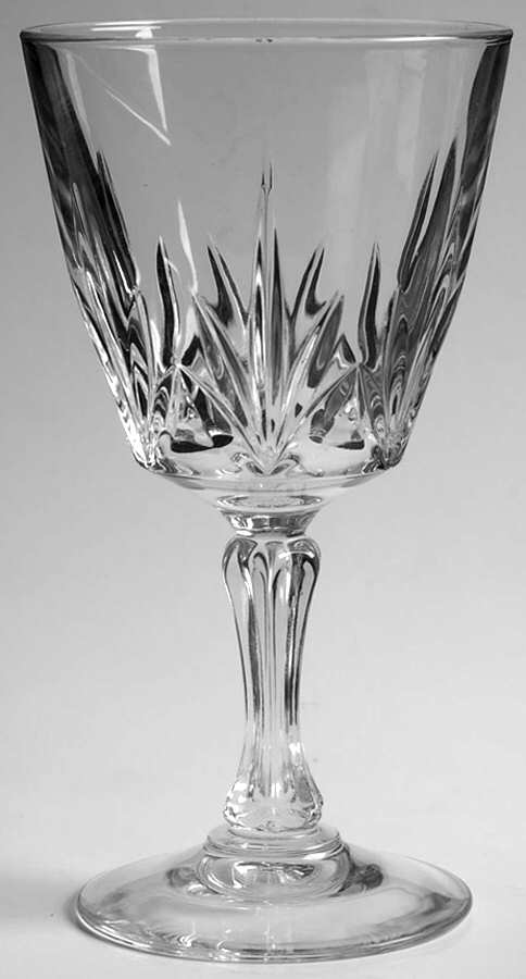 Palmes Water Goblet by Cristal D'Arques - Durand-1