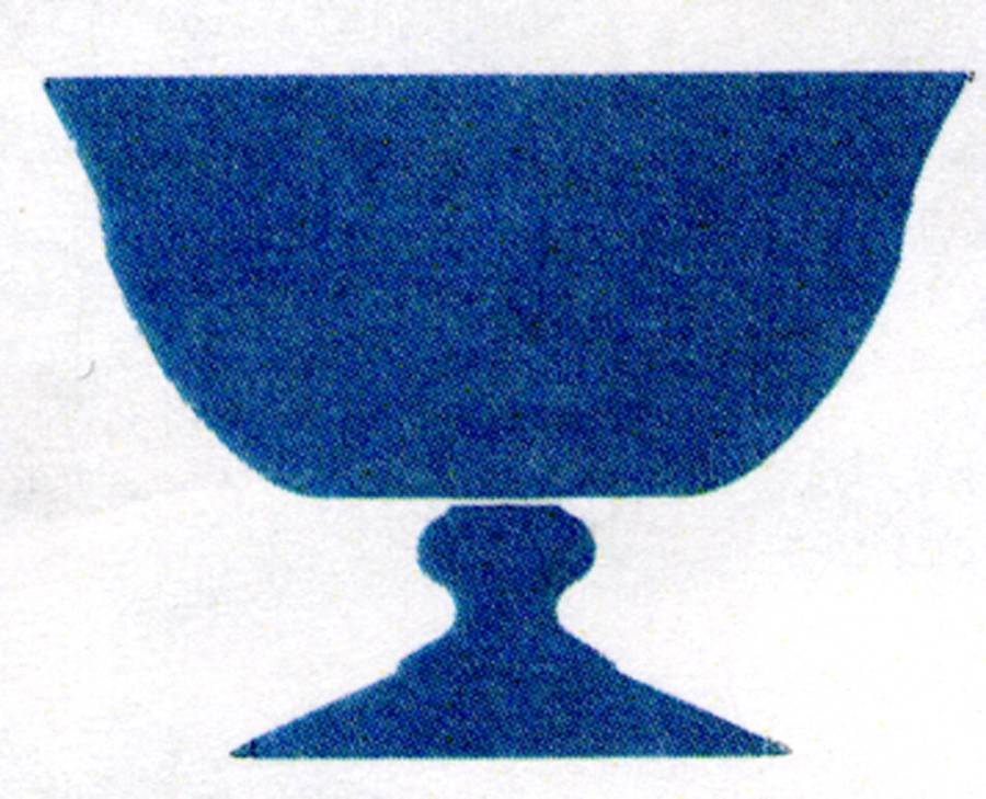Penelope Large Footed Fruit Bowl by Cristal D'Arques - Durand-1