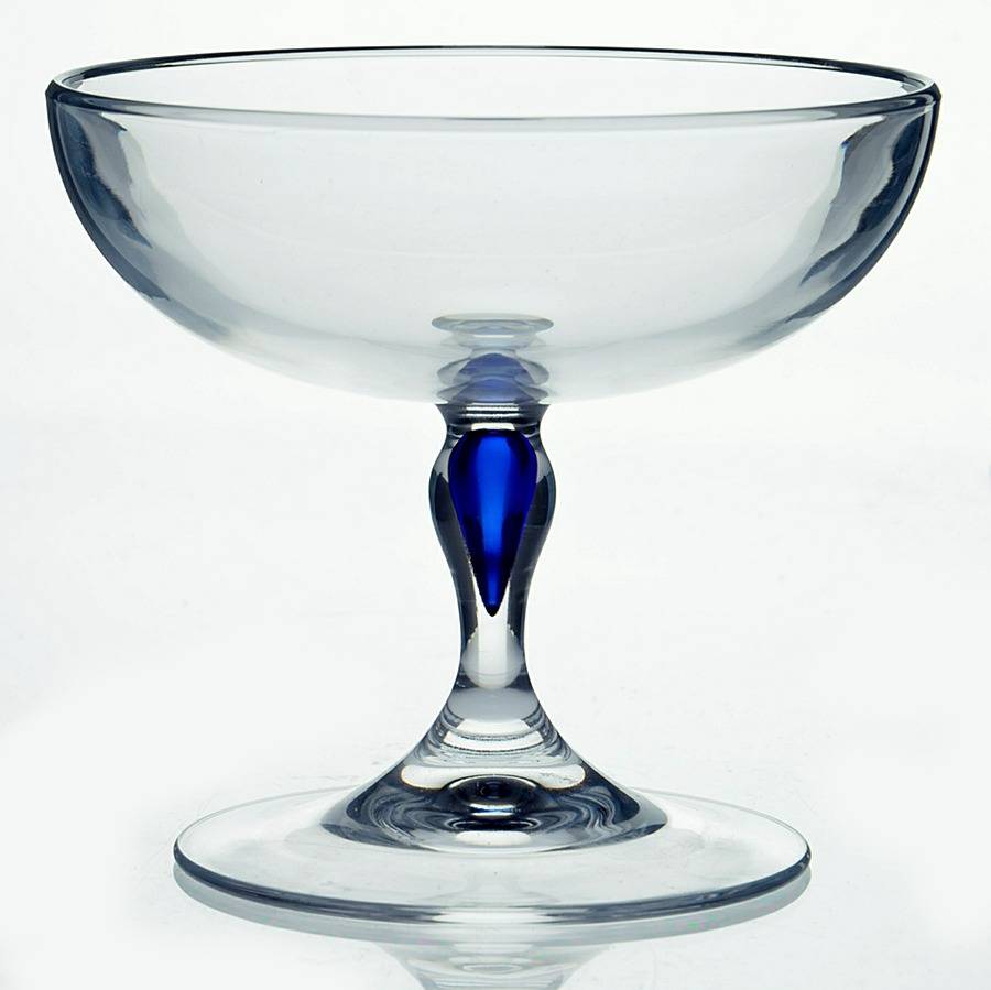 Venise Saphir Champagne/Tall Sherbet by Cristal D'Arques - Durand-1