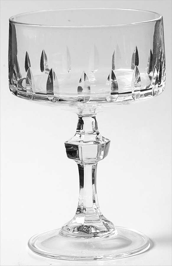 Vendome Taille Lance Champagne/Tall Sherbet by Cristal D'Arques - Durand-1