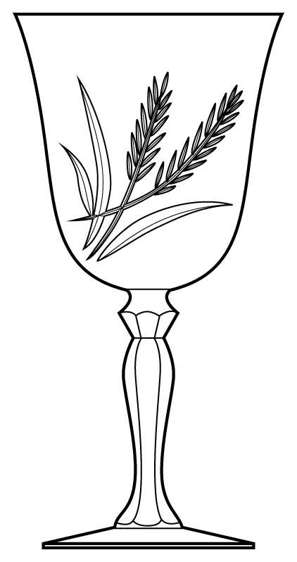 Villiers Epidaure Water Goblet by Cristal D'Arques - Durand-1