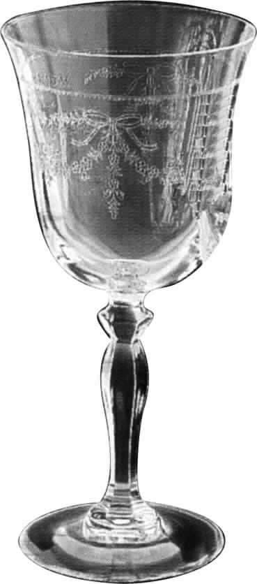 Villiers Ventoux Water Goblet by Cristal D'Arques - Durand-1