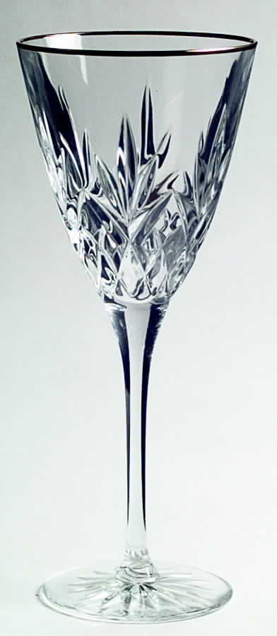 William Gold Water Goblet by Cristal D'Arques - Durand-1