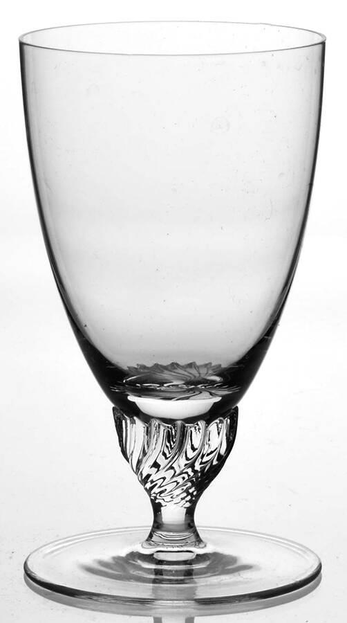 Flair Clear Juice Glass by Czechoslovakia-1