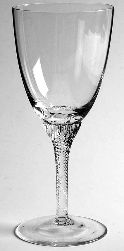 Flair Clear Wine Glass by Czechoslovakia-1