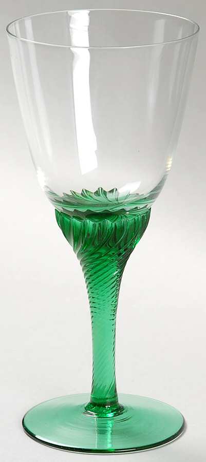 Flair Clear Green Wine by Czechoslovakia-1