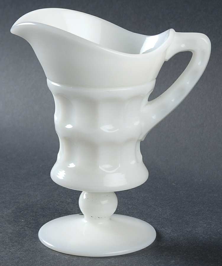 Heirloom Milk Glass Creamer by Cambridge-1