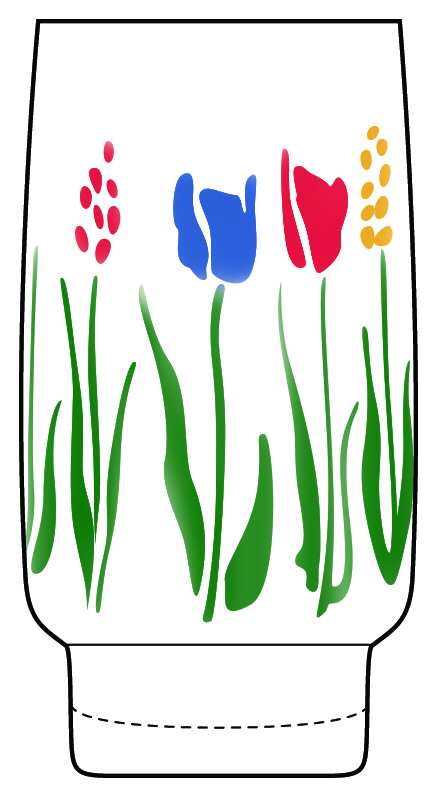 Spring Garden Cooler by Cristal D'Arques - Durand-1
