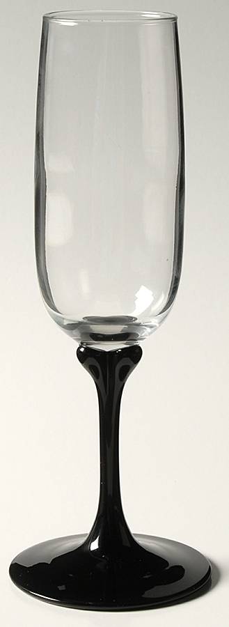 Veronese Black Fluted Champagne by Cristal D'Arques - Durand-1