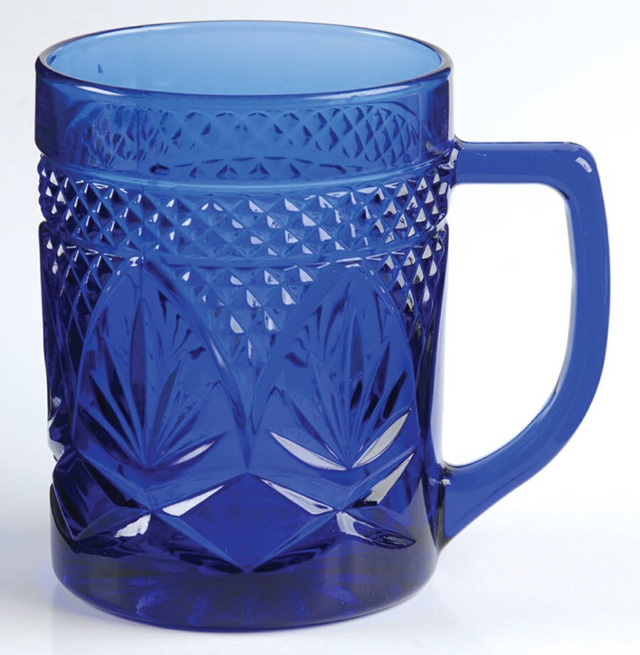 Antique Sapphire Blue Mug by Cristal D'Arques - Durand-1