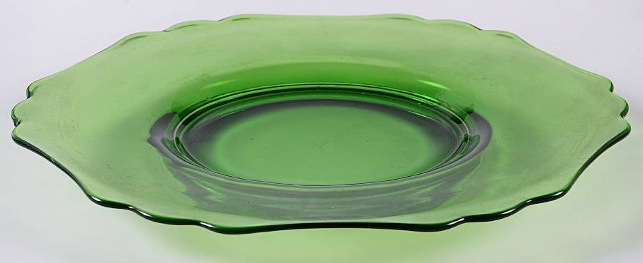 3400 Green (Dark Emerald Green) 3400 Square Salad Plate by Cambridge-1