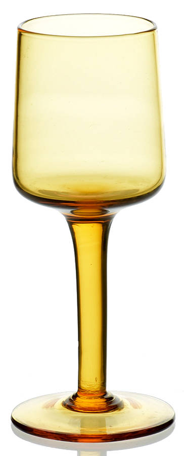 Neel Amber Cordial Glass by Colony-1