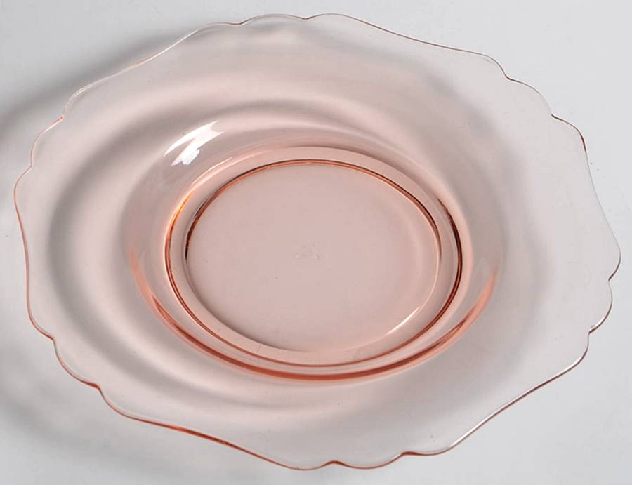 3400 Pink Bread & Butter Plate (Shape 3400) by Cambridge-1